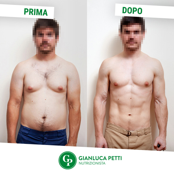 Riduzione di peso e miglioramento del metabolismo basale. -17 kg e -17% di massa grassa